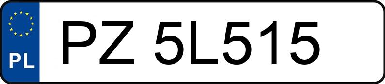 Numer rejestracyjny PZ 5L515 posiada BMW M4 - PZ5L515