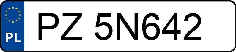 Numer rejestracyjny PZ 5N642 posiada BMW 520D XDRIVE - PZ5N642 Numer rejestracyjny PZ 5N642 posiada BMW 520D XDRIVE - PZ5N642