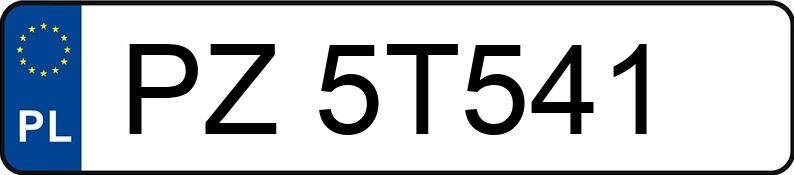 Numer rejestracyjny PZ 5T541 posiada DAF XG 480 FT F52N3 - PZ5T541