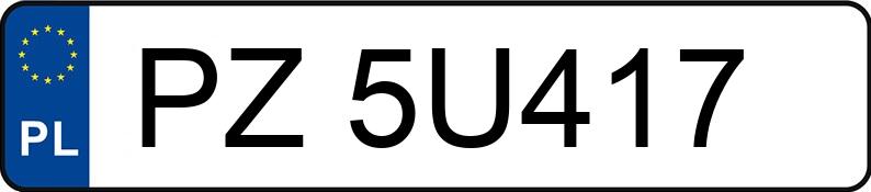 Numer rejestracyjny PZ 5U417 posiada DAF XG 480 FT - PZ5U417
