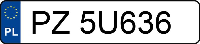 Numer rejestracyjny PZ 5U636 posiada BMW 320 D - PZ5U636 Numer rejestracyjny PZ 5U636 posiada BMW 320 D - PZ5U636