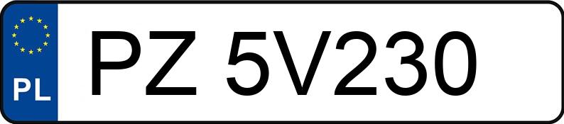 Numer rejestracyjny PZ 5V230 posiada STEYR 15 S 23 15.0t 15S23 P49 - PZ5V230