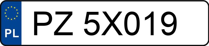 Numer rejestracyjny PZ 5X019 posiada BMW 330D - PZ5X019