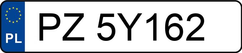 Numer rejestracyjny PZ 5Y162 posiada VOLKSWAGEN GOLF - PZ5Y162 Numer rejestracyjny PZ 5Y162 posiada VOLKSWAGEN GOLF - PZ5Y162