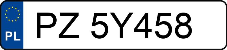 Numer rejestracyjny PZ 5Y458 posiada OPEL CORSA - PZ5Y458 Numer rejestracyjny PZ 5Y458 posiada OPEL CORSA - PZ5Y458