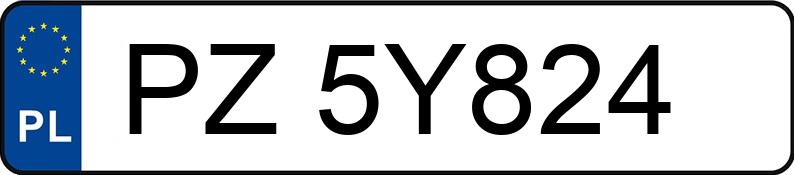 Numer rejestracyjny PZ 5Y824 posiada CITROEN C5 - PZ5Y824 Numer rejestracyjny PZ 5Y824 posiada CITROEN C5 - PZ5Y824