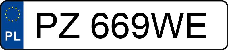 Numer rejestracyjny PZ 669WE posiada BMW 335I XDRIVE - PZ669WE