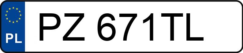 Numer rejestracyjny PZ 671TL posiada PEUGEOT 207 1.4 MR`06 E4 Sporty 90 - PZ671TL