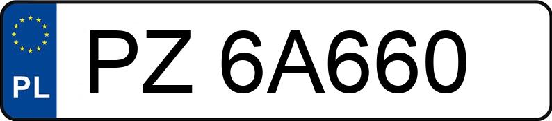 Numer rejestracyjny PZ 6A660 posiada MINI COOPER - PZ6A660