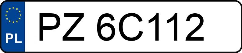 Numer rejestracyjny PZ 6C112 posiada FIAT PANDA - PZ6C112