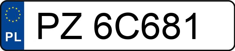 Numer rejestracyjny PZ 6C681 posiada BMW M 6 Cabrio 4.4 MR`11 E5 F12 DCG - PZ6C681