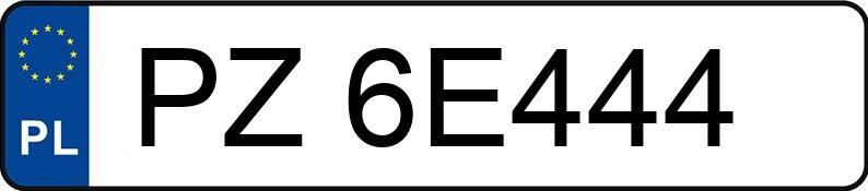 Numer rejestracyjny PZ 6E444 posiada KIA PROCEED - PZ6E444
