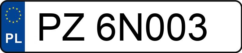 Numer rejestracyjny PZ 6N003 posiada CHEVROLET CAMARO - PZ6N003 Numer rejestracyjny PZ 6N003 posiada CHEVROLET CAMARO - PZ6N003
