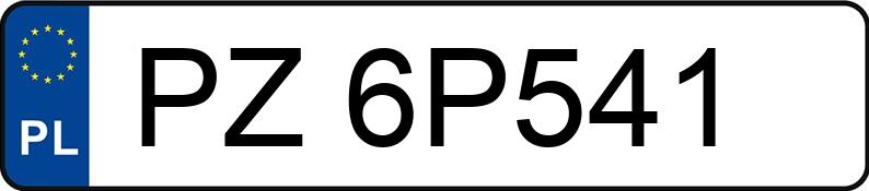 Numer rejestracyjny PZ 6P541 posiada FORD MONDEO - PZ6P541