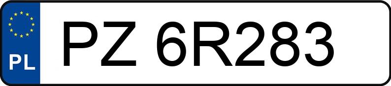 Numer rejestracyjny PZ 6R283 posiada FIAT PANDA 312 - PZ6R283