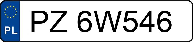 Numer rejestracyjny PZ 6W546 posiada VOLKSWAGEN T-ROC - PZ6W546