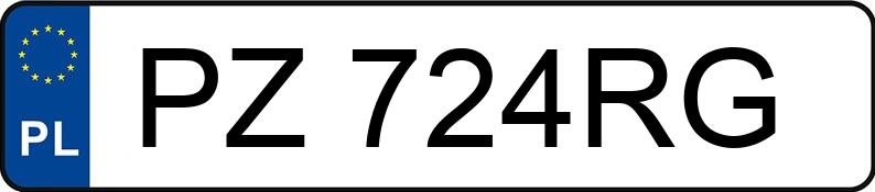 Le numéro d’enregistrement PZ 724RG a RENAULT Laguna III Grandtour 2.0 MR`07 E4 Authentique 140 - PZ724RG