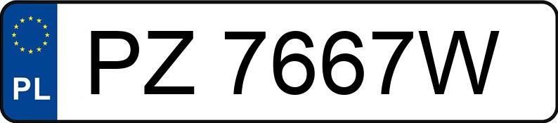 Numer rejestracyjny PZ 7667W posiada OPEL ASTRA - PZ7667W
