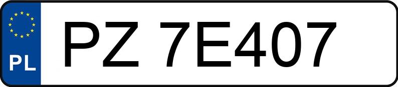 Numer rejestracyjny PZ 7E407 posiada MERCEDES-BENZ ACTROS 963-4-A - PZ7E407