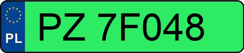 Numer rejestracyjny PZ 7F048 posiada TESLA Model 3 MR`19 Long Range 75kWh CVT - PZ7F048