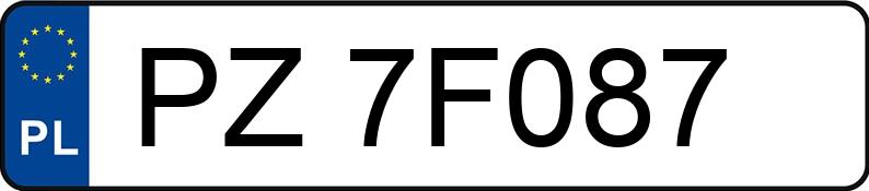 Numer rejestracyjny PZ 7F087 posiada PORSCHE Cayenne 4.5 MR`02 E3 S - PZ7F087