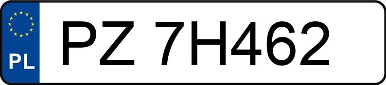 Numer rejestracyjny PZ 7H462 posiada MG MG3 - PZ7H462