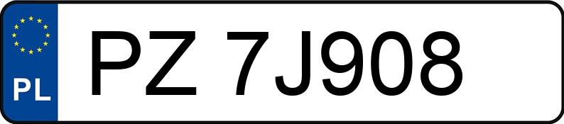 Numer rejestracyjny PZ 7J908 posiada BMW 523i Touring MR`10 E5 F11 523i Touring MR`10 E5 F11 - PZ7J908