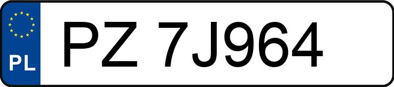 Numer rejestracyjny PZ 7J964 posiada BMW 318I - PZ7J964