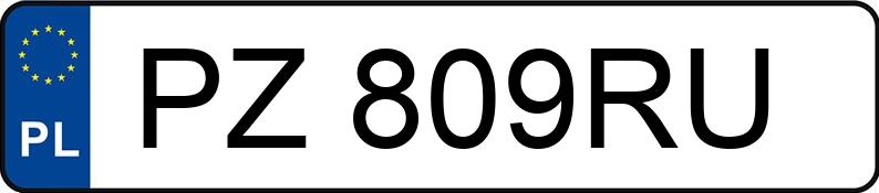 Numer rejestracyjny PZ 809RU posiada VOLKSWAGEN GOLF PLUS - PZ809RU