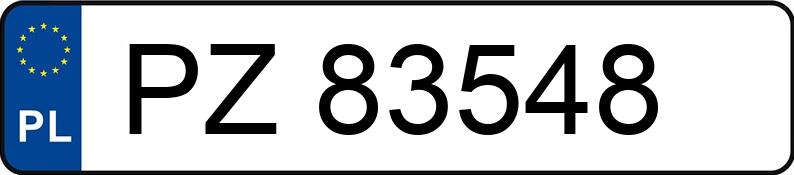 Numer rejestracyjny PZ 83548 posiada DAEWOO MATIZ - PZ83548