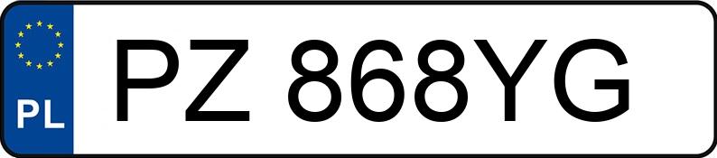 Numer rejestracyjny PZ 868YG posiada PEUGEOT 307 1.6 MR`01 E3 XR - PZ868YG