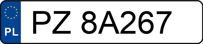 Numer rejestracyjny PZ 8A267 posiada MERCEDES-BENZ ACTROS 963-4-A - PZ8A267