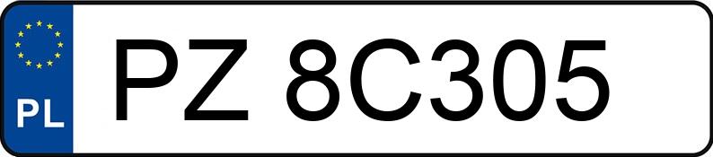Numer rejestracyjny PZ 8C305 posiada BMW 535D - PZ8C305 Numer rejestracyjny PZ 8C305 posiada BMW 535D - PZ8C305