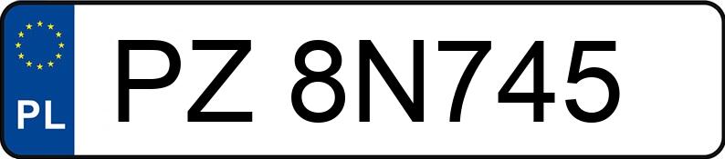 Numer rejestracyjny PZ 8N745 posiada FIAT 500 - PZ8N745 Numer rejestracyjny PZ 8N745 posiada FIAT 500 - PZ8N745