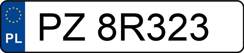 Numer rejestracyjny PZ 8R323 posiada BMW X4 MR`14 E6 F26 xDrive20i Step - PZ8R323