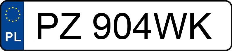 Numer rejestracyjny PZ 904WK posiada FORD FOCUS - PZ904WK