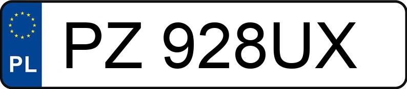 Numer rejestracyjny PZ 928UX posiada TOYOTA SIENNA - PZ928UX