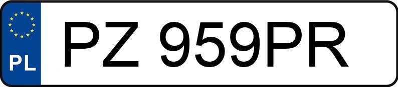 Numer rejestracyjny PZ 959PR posiada FORD Kuga 2.0 TDCi MR`13 E6 Trend 4WD - PZ959PR