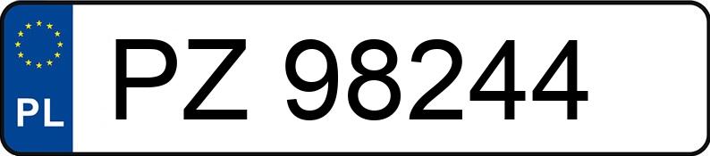 Numer rejestracyjny PZ 98244 posiada BMW 316 - PZ98244