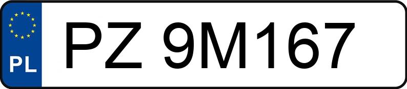 Numer rejestracyjny PZ 9M167 posiada BMW 328i MR`12 E5 F30 328i MR`12 E5 F30 - PZ9M167