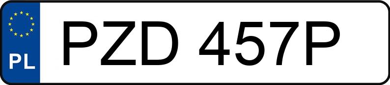 Numer rejestracyjny PZD 457P posiada FIAT UNO - PZD457P