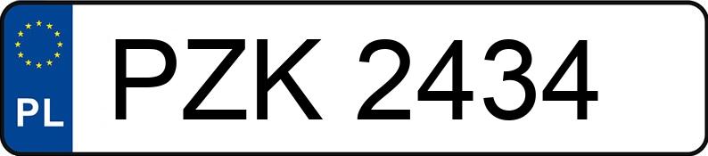 Numer rejestracyjny PZK 2434 posiada MERCEDES-BENZ 210 2.5t 210 2.5t - PZK2434