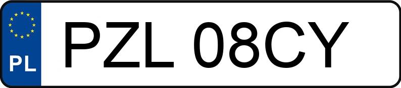 Numer rejestracyjny PZL08CY posiada BMW Seria 5 525i 24V Kat. E34