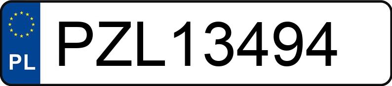 Numer rejestracyjny PZL 13494 posiada AUDI A3 - PZL13494