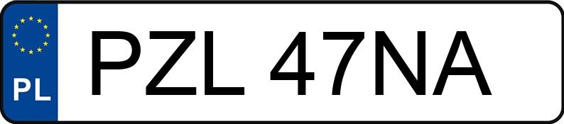 Numer rejestracyjny PZL 47NA posiada MITSUBISHI PAJERO - PZL47NA