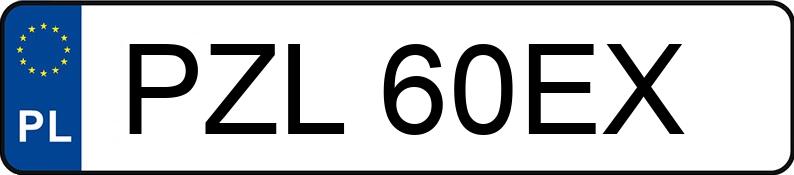 Numer rejestracyjny PZL 60EX posiada OPEL ASTRA - PZL60EX