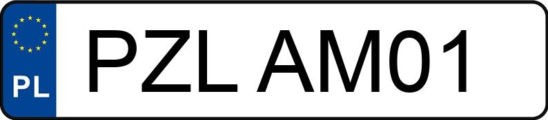 Numer rejestracyjny PZL AM01 posiada TEMA 23604SE - PZLAM01