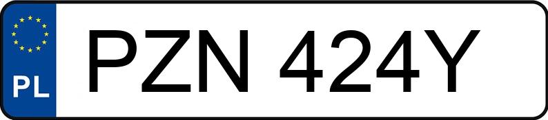 Numer rejestracyjny PZN 424Y posiada FSM-BIELSKO B. POLSKI FIAT 126P 650 - PZN424Y