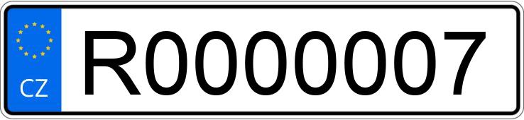 Numer rejestracyjny R0000007 posiada PORSCHE 911