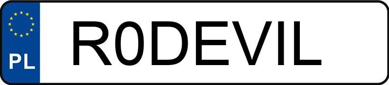 Numer rejestracyjny R0DEVIL posiada VOLKSWAGEN PASSAT Numer rejestracyjny R0DEVIL posiada VOLKSWAGEN PASSAT